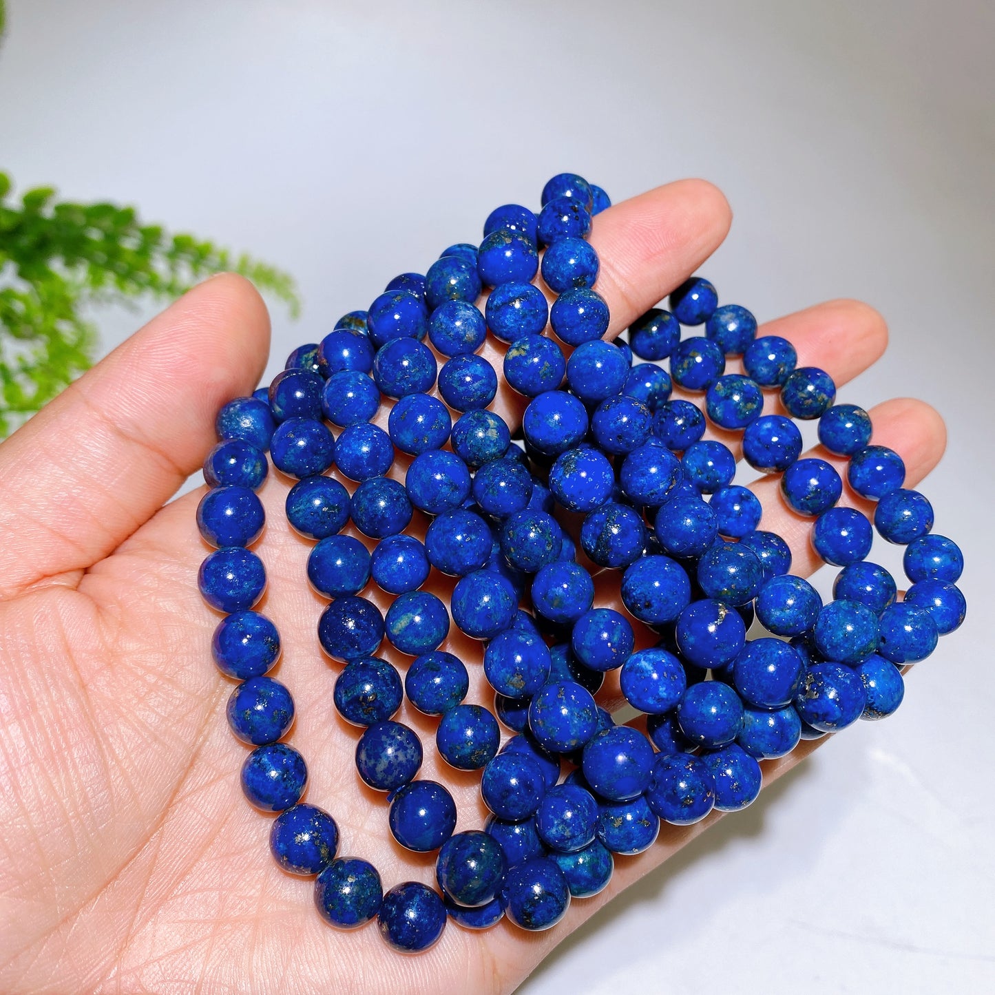 8mm Natural Lapis Lazuli Bracelet Crystal Healing Bulk Wholesale