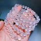 8mm Light Pink Azetulite Bracelet Crystal Healing Bulk Wholesale