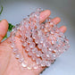 8mm Light Pink Azetulite Bracelet Crystal Healing Bulk Wholesale