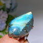 1.2"-1.7" Irregular Shape Labradorite Ring Crystal Healing Bulk Wholesale