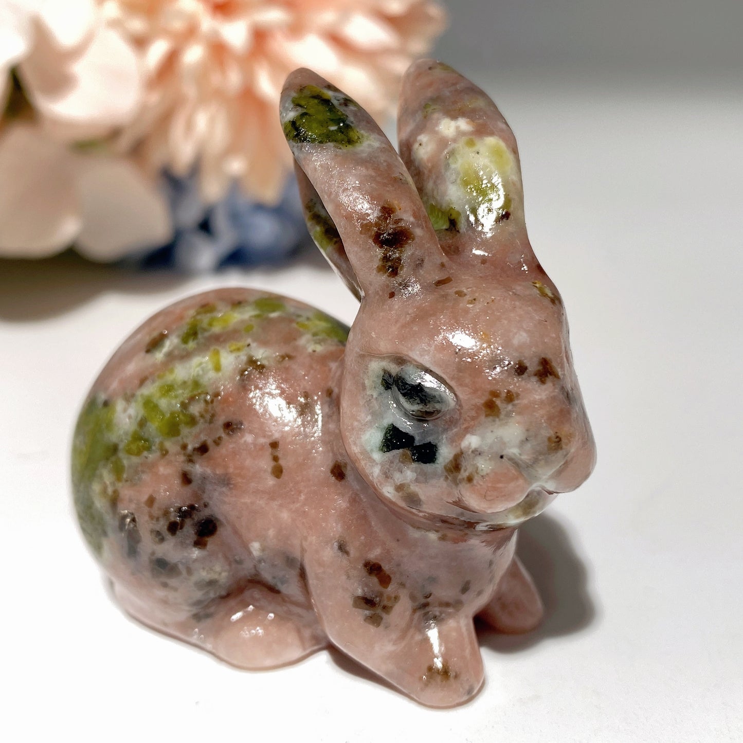 2.0" Mixed Crystal Rabbit Carvings Bulk Wholesale