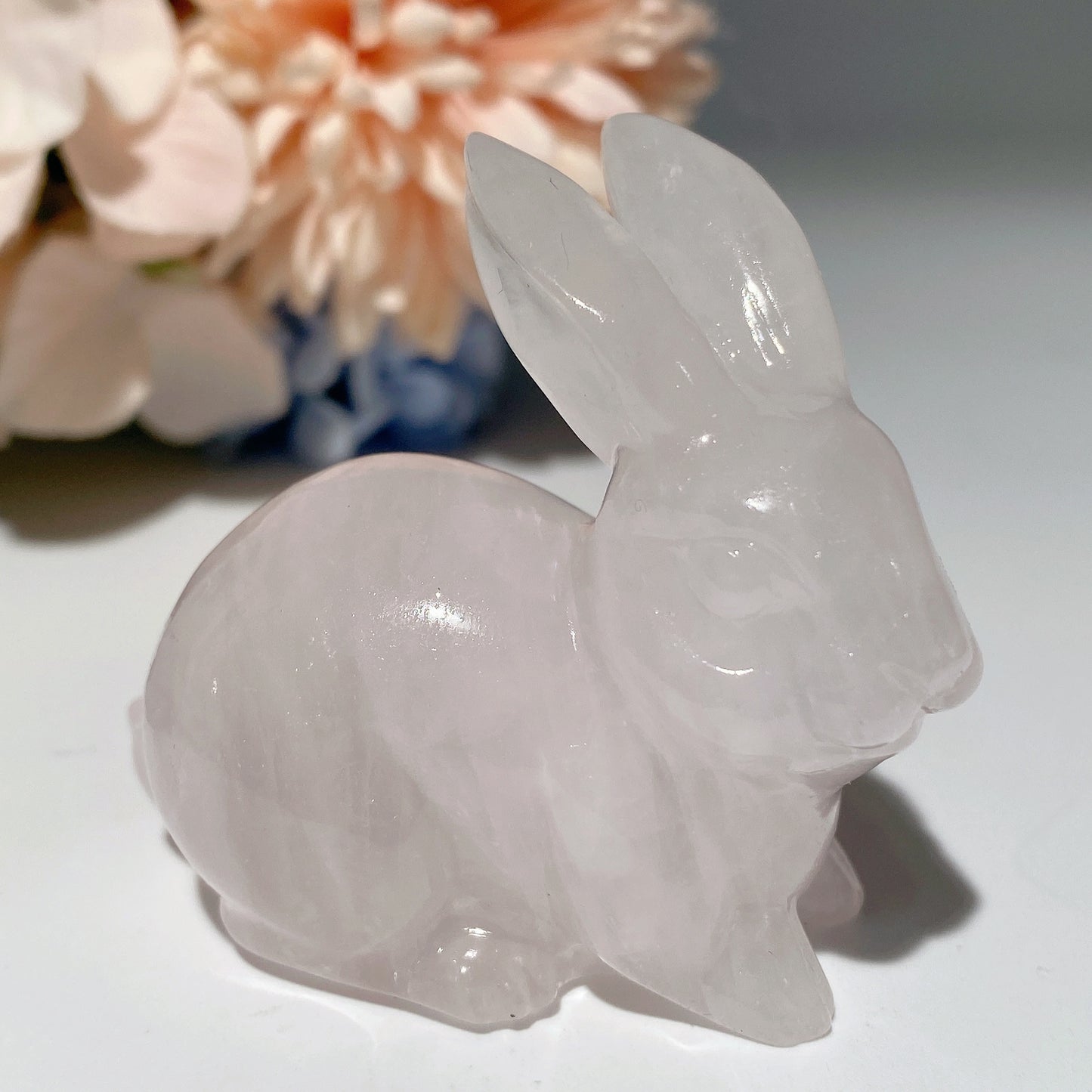 2.0" Mixed Crystal Rabbit Carvings Bulk Wholesale