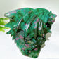 Unique Hand Carved Natural UV Reactive Ruby In Fuschite Dragon Carving Crystal Healing Bulk Wholesale