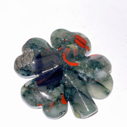 1.8"-2.2" Mixed Crystal Four Leaf Clover Carvings Crystal Healing Bulk Wholesale