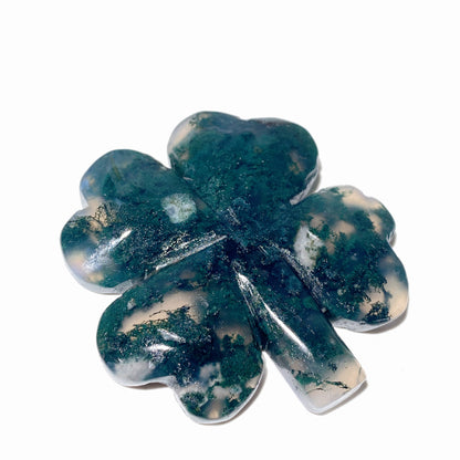 1.8"-2.2" Mixed Crystal Four Leaf Clover Carvings Crystal Healing Bulk Wholesale