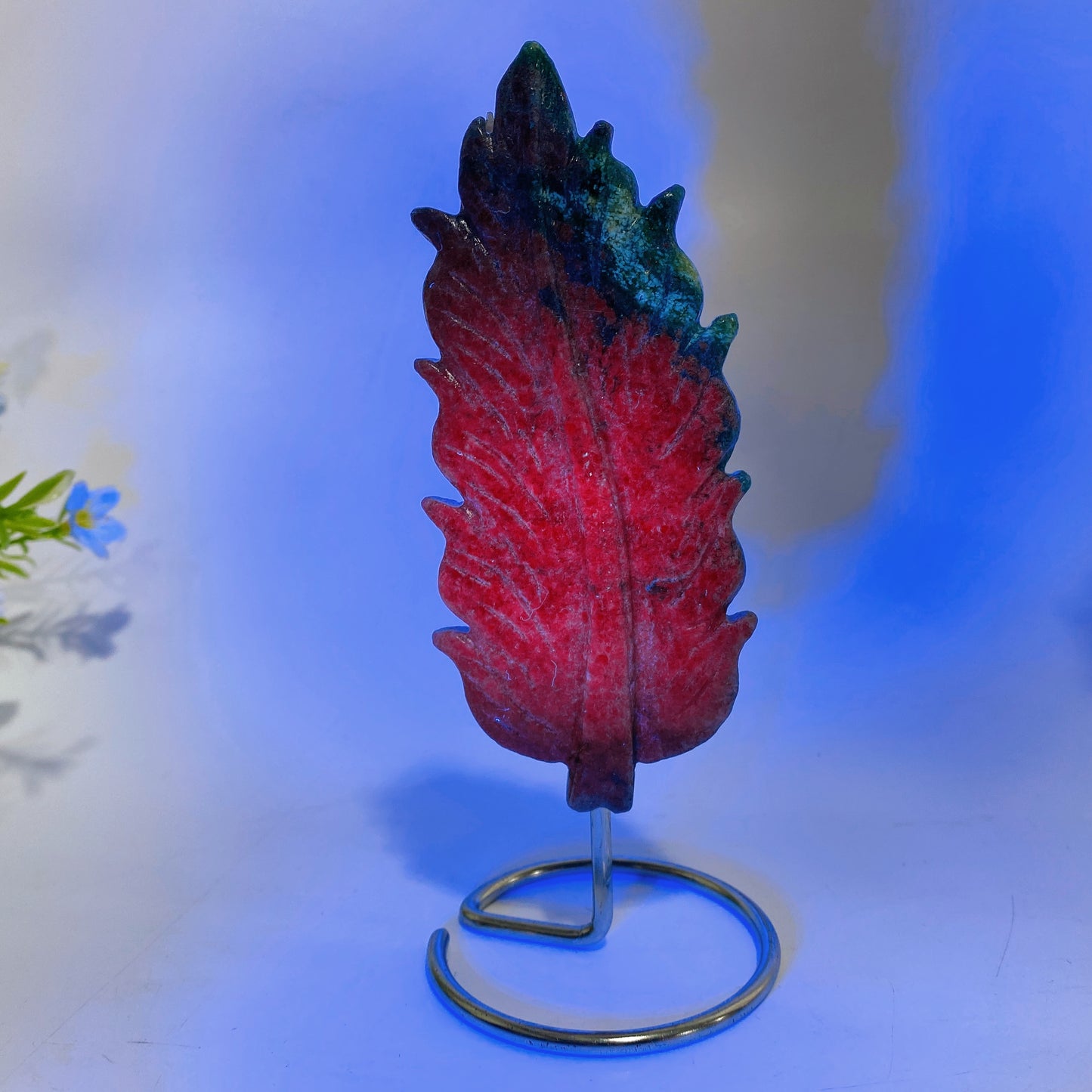 Natural Crystal Feather Carving with Stand Crystal Healing Bulk Wholesale