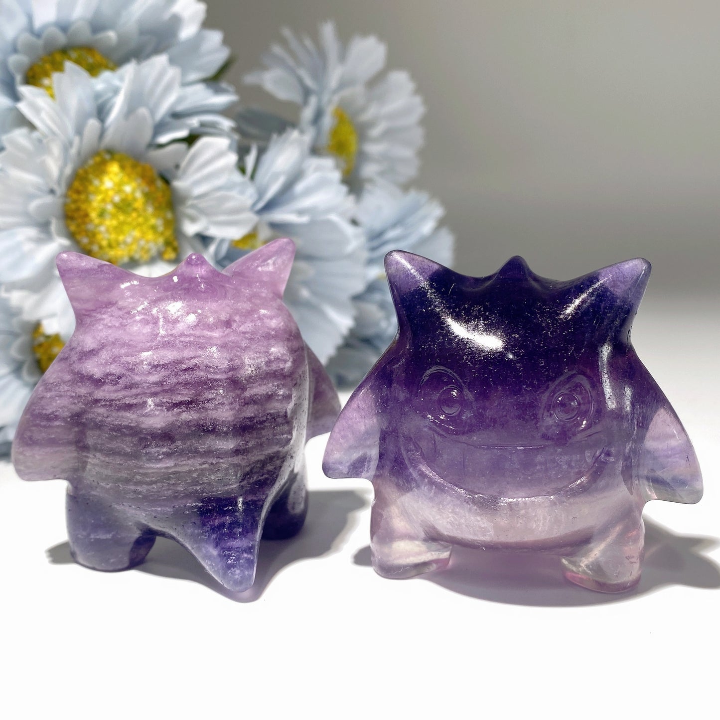 2.0" Fluorite Gengar Carvings Bulk Wholesale