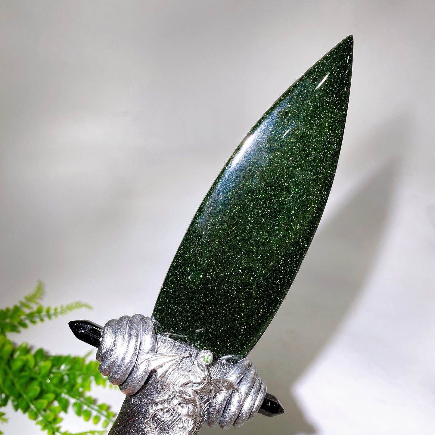 Natural Crystal Sword Carving with Resin Handle Crystal Healing Bulk Wholesale