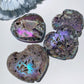 1.5"-2.5" Aura Druzy Zinc Heart Bulk Wholesale