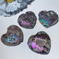 1.5"-2.5" Aura Druzy Zinc Heart Bulk Wholesale