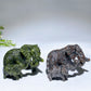 3.4" Hand Carved Natural Serpentine Yooperlite Elephant Crystal Healing Bulk Wholesale