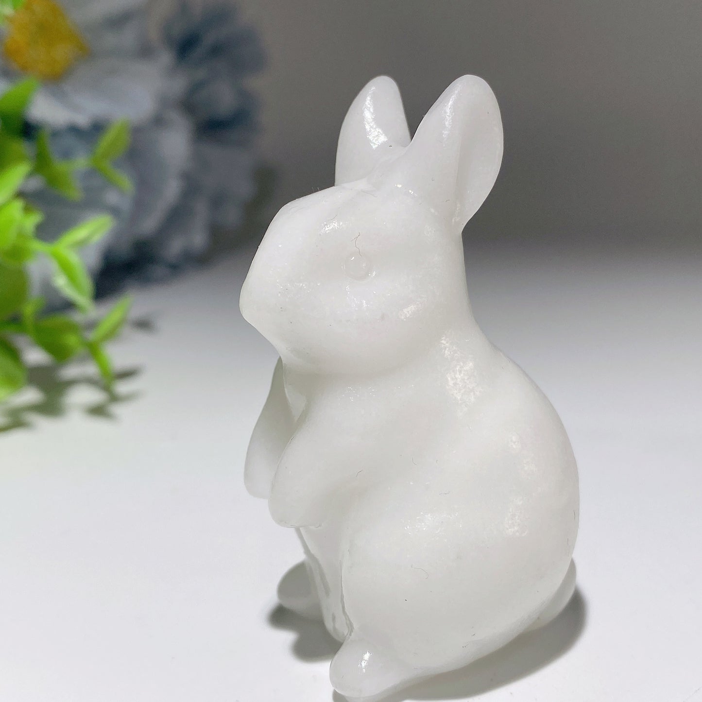 2.4" Mixed Crystal Rabbit Carvings Bulk Wholesale