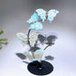 21cm Natrual Butterfly Sphere Holder Crystal Healing Bulk Wholesale