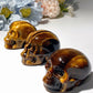 2.0" Yellow Tiger Eye Skull Carvings Bulk Wholesale