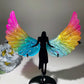 19cm Aura Selelnite Angel Wings with Stand Bulk Wholesale