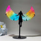 19cm Aura Selelnite Angel Wings with Stand Bulk Wholesale