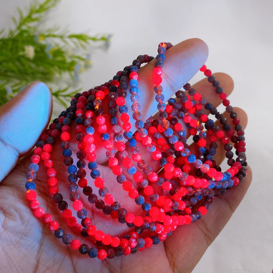 3.5mm Ruby Sapphire Bracelet Crystal Healing Bulk Wholesale