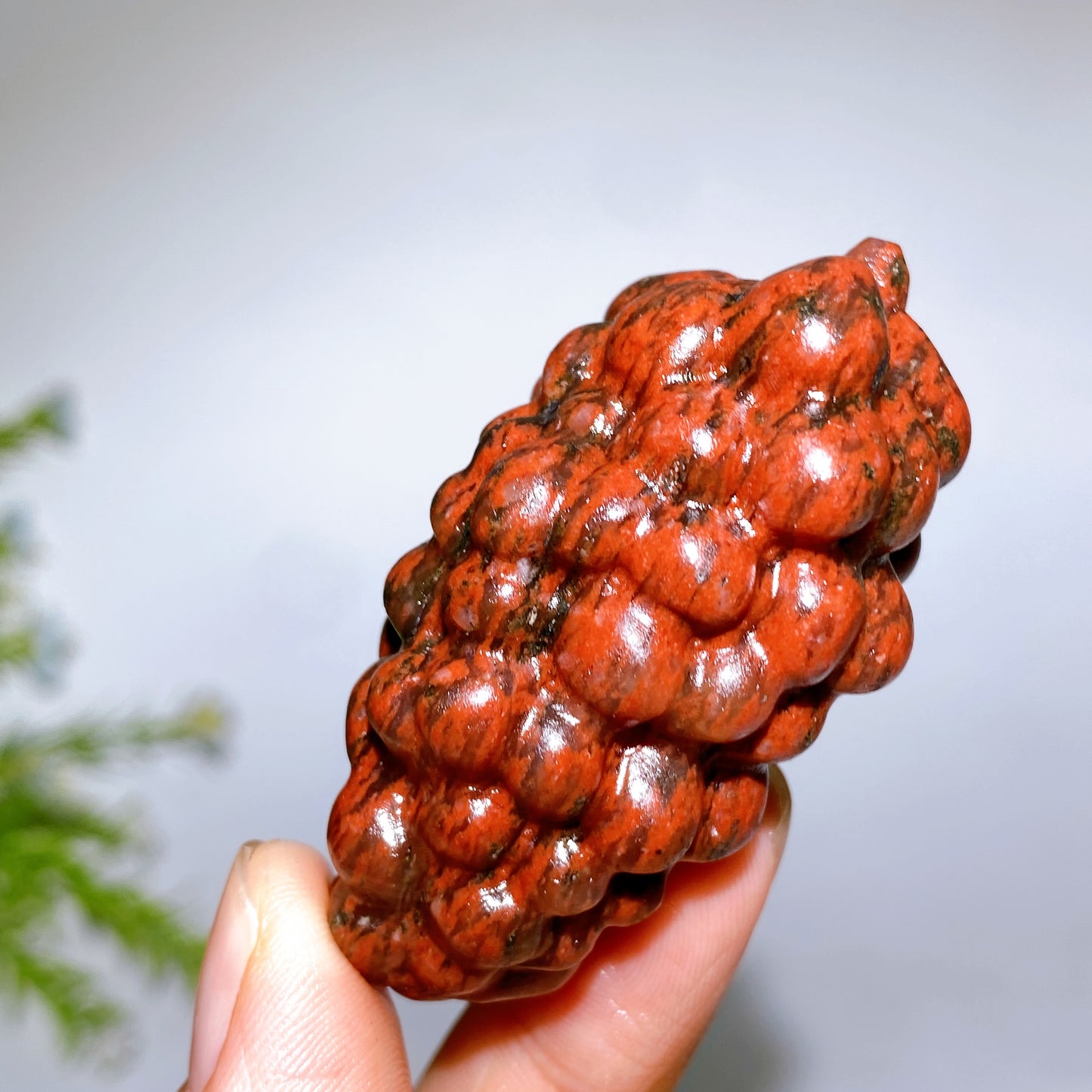 2.4’ Natural Crystal Grapes Carving Crystal Healing Bulk Wholesale