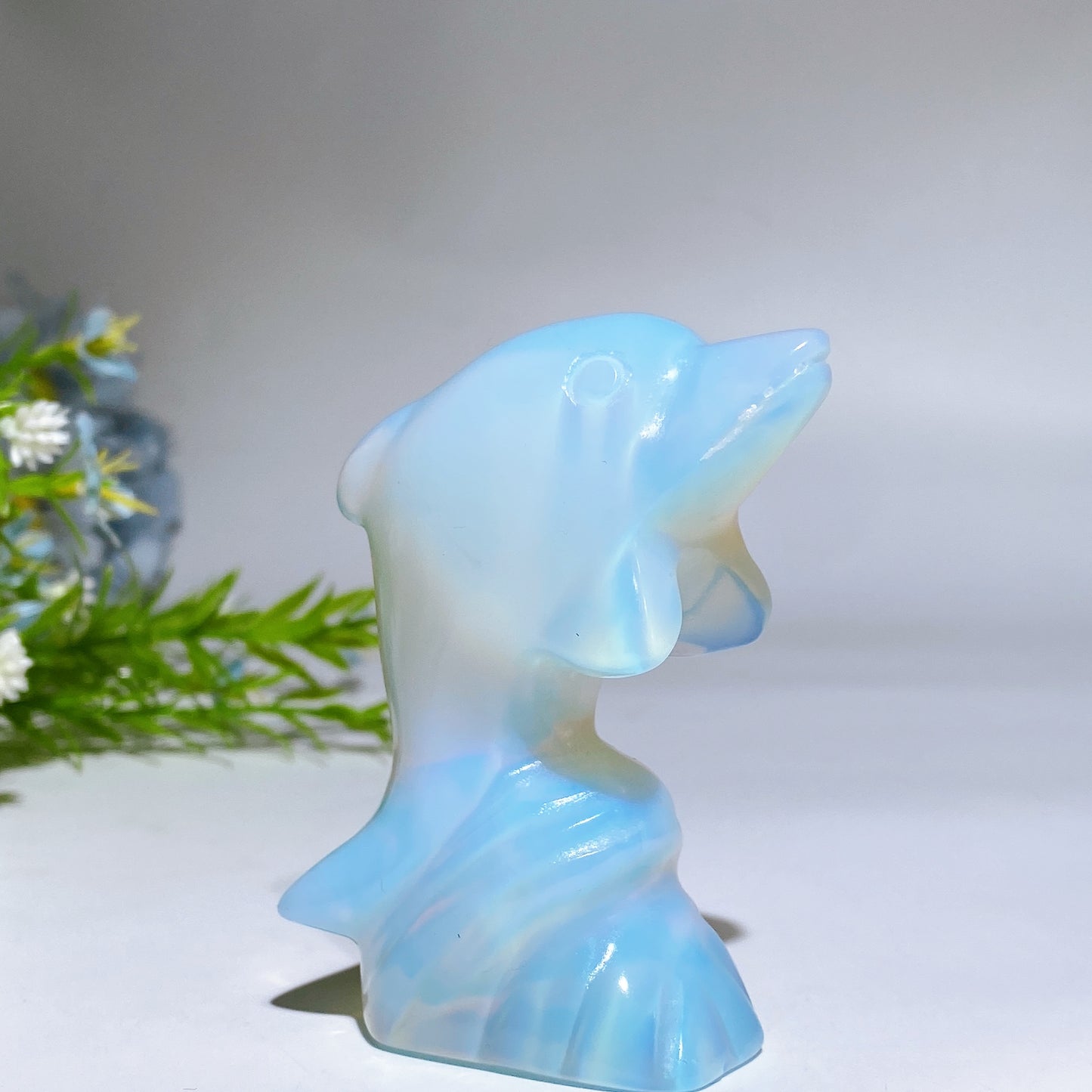 3.0" Crystal Dolphin Carving Crystal Healing Bulk Wholesale