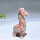 2.4" Natural Crystal Giraffe Carving Crystal Healing Bulk Wholesale