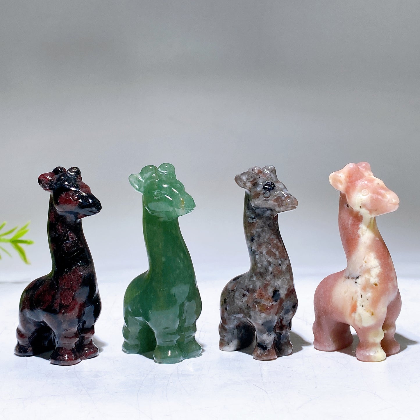 2.4" Natural Crystal Giraffe Carving Crystal Healing Bulk Wholesale