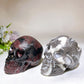3.7"-3.9" Garnet Shell Stone Skull Carving Crystal Healing Bulk Wholesale