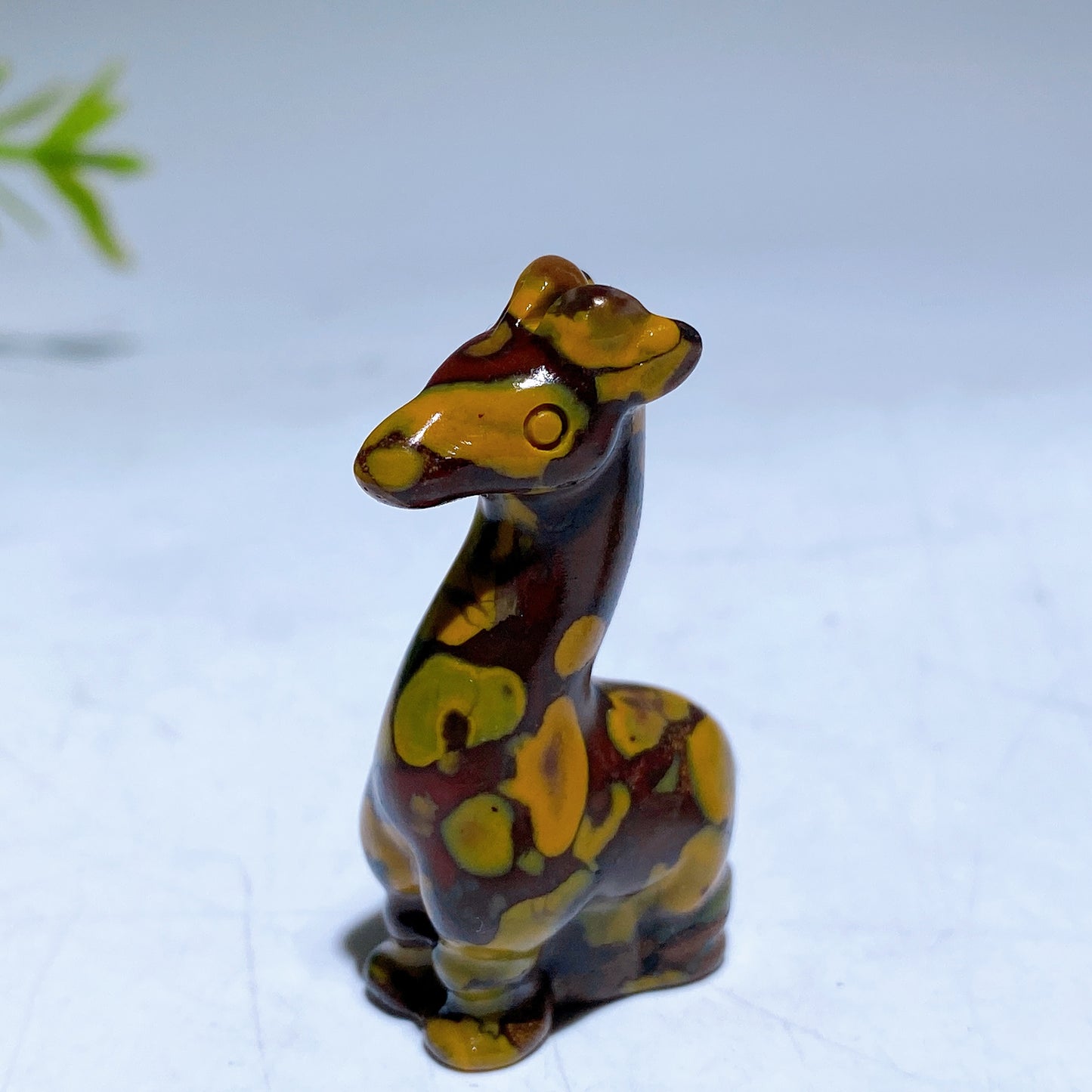 1.5"-2.4" Fruit Jasper Giraffe Carving Crystal Healing Bulk Wholesale