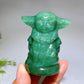 2.4" Green Aventutriner Yoda Carving Crystal Healing Bulk Wholesale