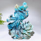24cm Hand Carved Natural Caribbean Calcite Phoenix Crystal Healing Bulk Wholesale