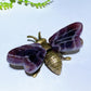 3.0" Natural Crystal bee with Metal Body Crystal Healing Bulk Wholesale