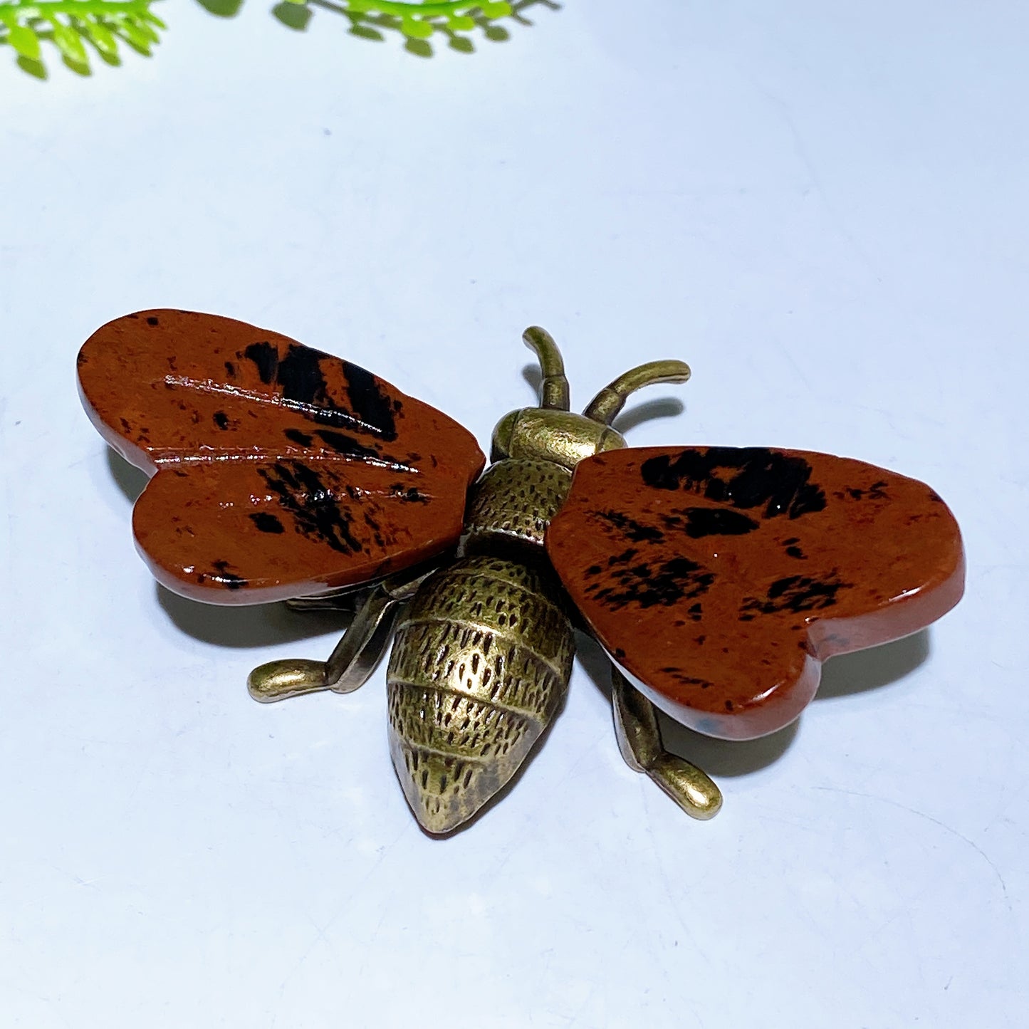 3.0" Natural Crystal bee with Metal Body Crystal Healing Bulk Wholesale