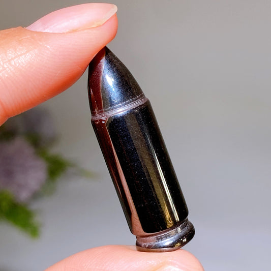 1.5" Hematite Bullet Pendant Crystal Healing Bulk Wholesale
