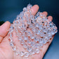 8mm 9.5mm Clear Azetulite Bracelet Crystal Healing Bulk Wholesale