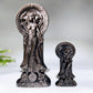 3.1"-5.9" Silver Obsidian Moonstone Hecate Carving Crystal Healing Bulk Wholesale