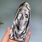 3.1"-5.9" Silver Obsidian Ghost Face Carving Crystal Healing Bulk Wholesale
