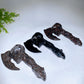 19cm Hand Carved Natural Crystal Skull Axe Crystal Healing Bulk Wholesale