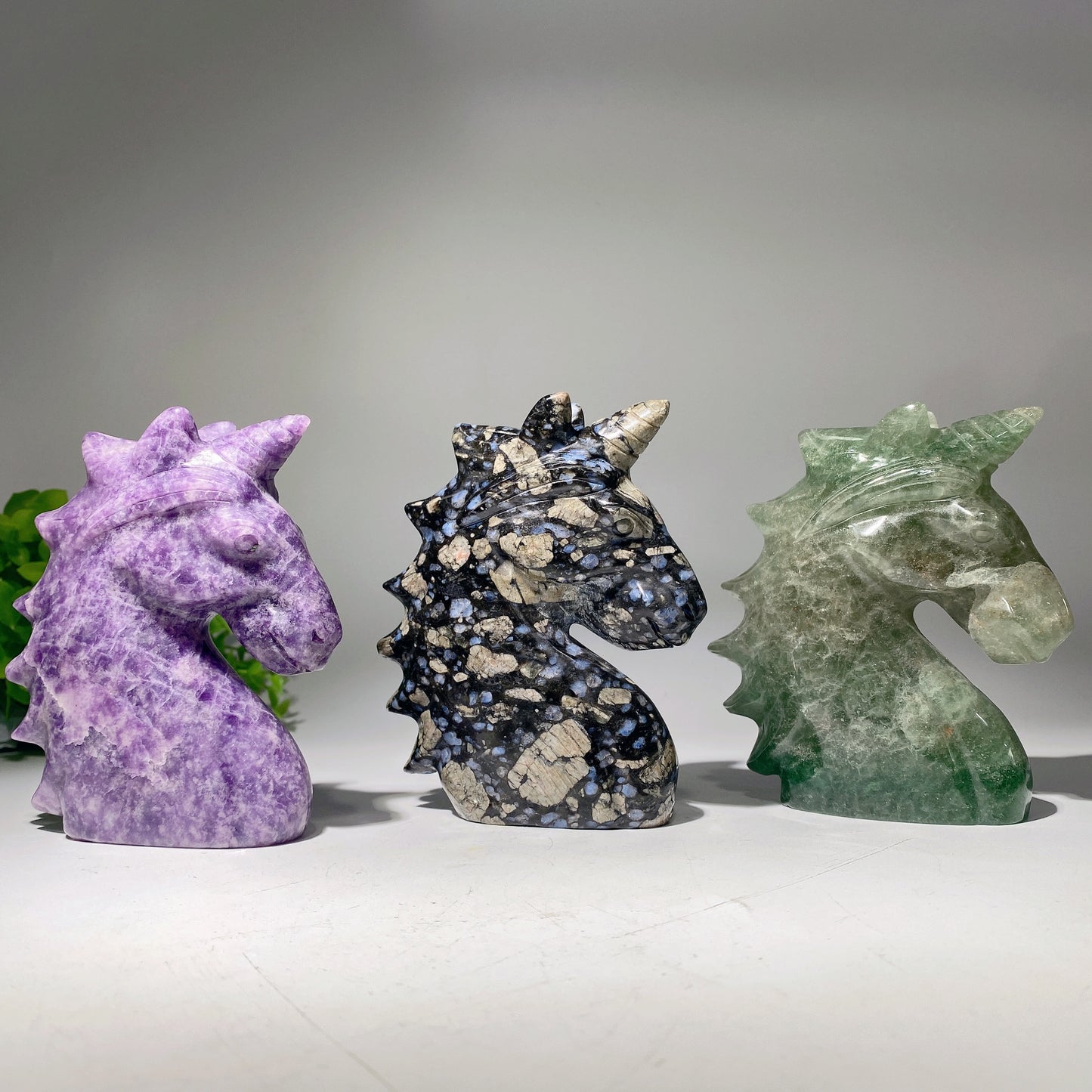 4.5” Mixed Crystal Unicorn Carvings Bulk Wholesale