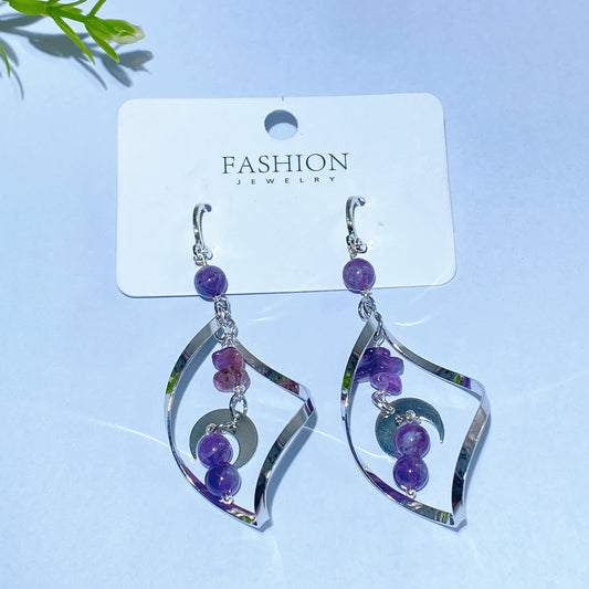 Natural Crystal Earrings Crystal Healing Bulk Wholesale