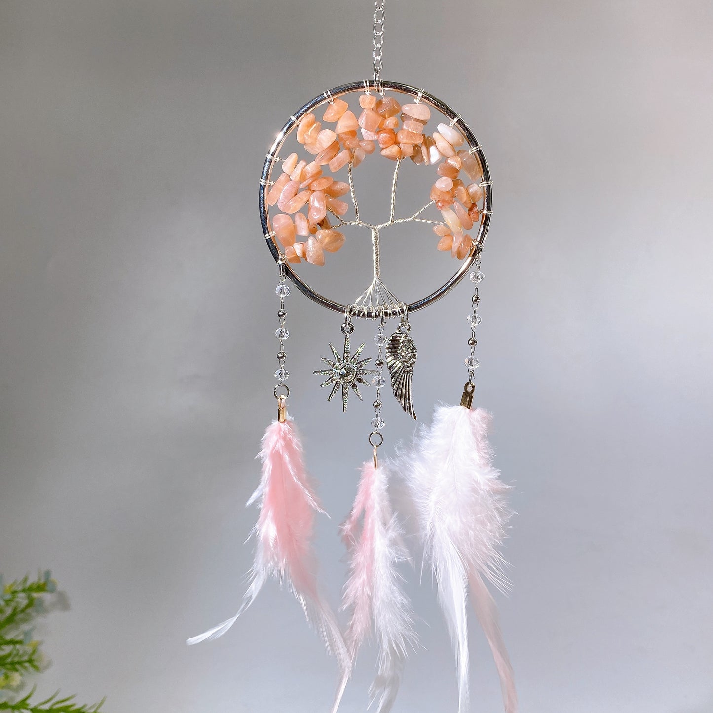 28cm Natural Crystal Dreamcatcher Crystal Healing Bulk Wholesale