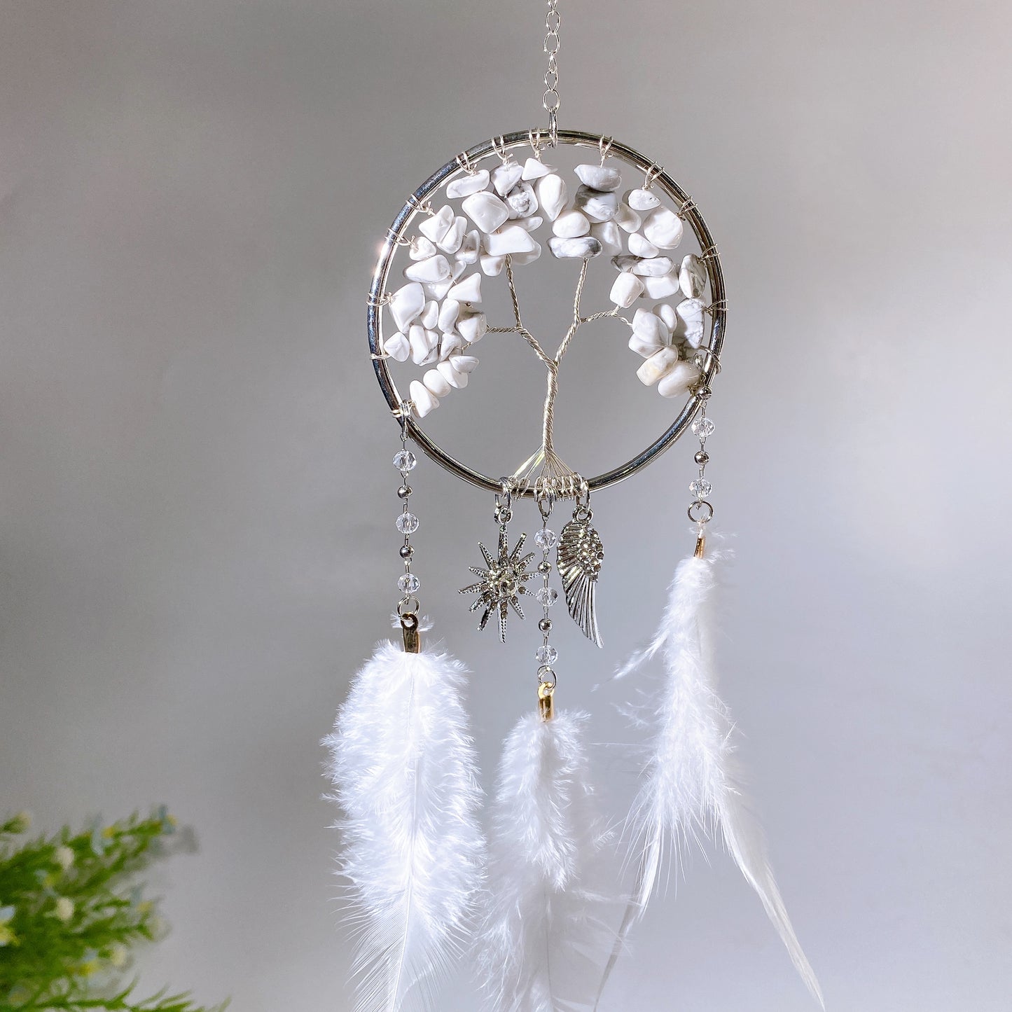 28cm Natural Crystal Dreamcatcher Crystal Healing Bulk Wholesale