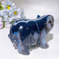 4.2" Black Banded Agate Piggy Carving Crystal Healing Bulk Wholesale
