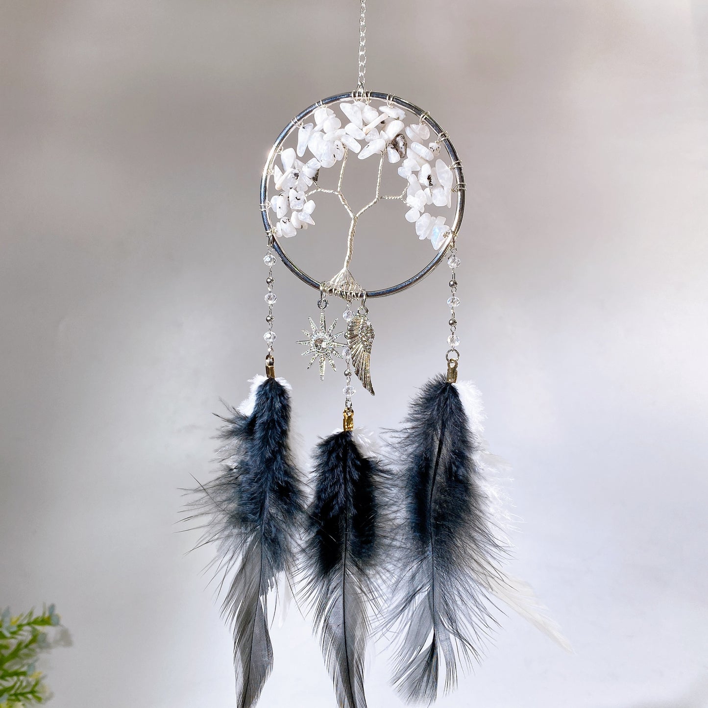28cm Natural Crystal Dreamcatcher Crystal Healing Bulk Wholesale