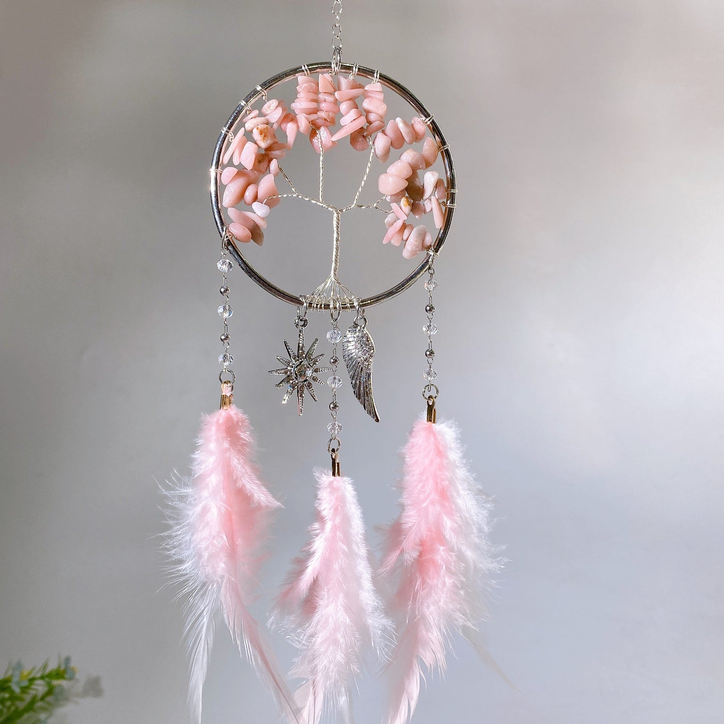 28cm Natural Crystal Dreamcatcher Crystal Healing Bulk Wholesale