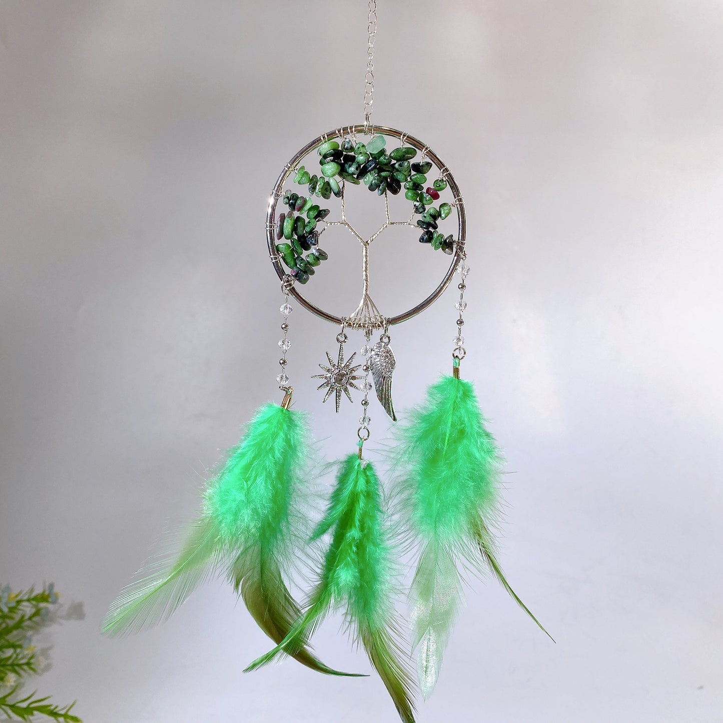 28cm Natural Crystal Dreamcatcher Crystal Healing Bulk Wholesale