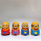 2.7" Yellow Jade Minion with Painting Carving Crystal Healing Bulk Wholesale