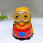2.7" Yellow Jade Minions Carving Hand Drawing Wholesale