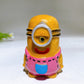 2.7" Yellow Jade Minion with Painting Carving Crystal Healing Bulk Wholesale
