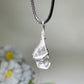 Clear Quartz Point Pendant with Black Cord Crystal Healing Bulk Wholesale