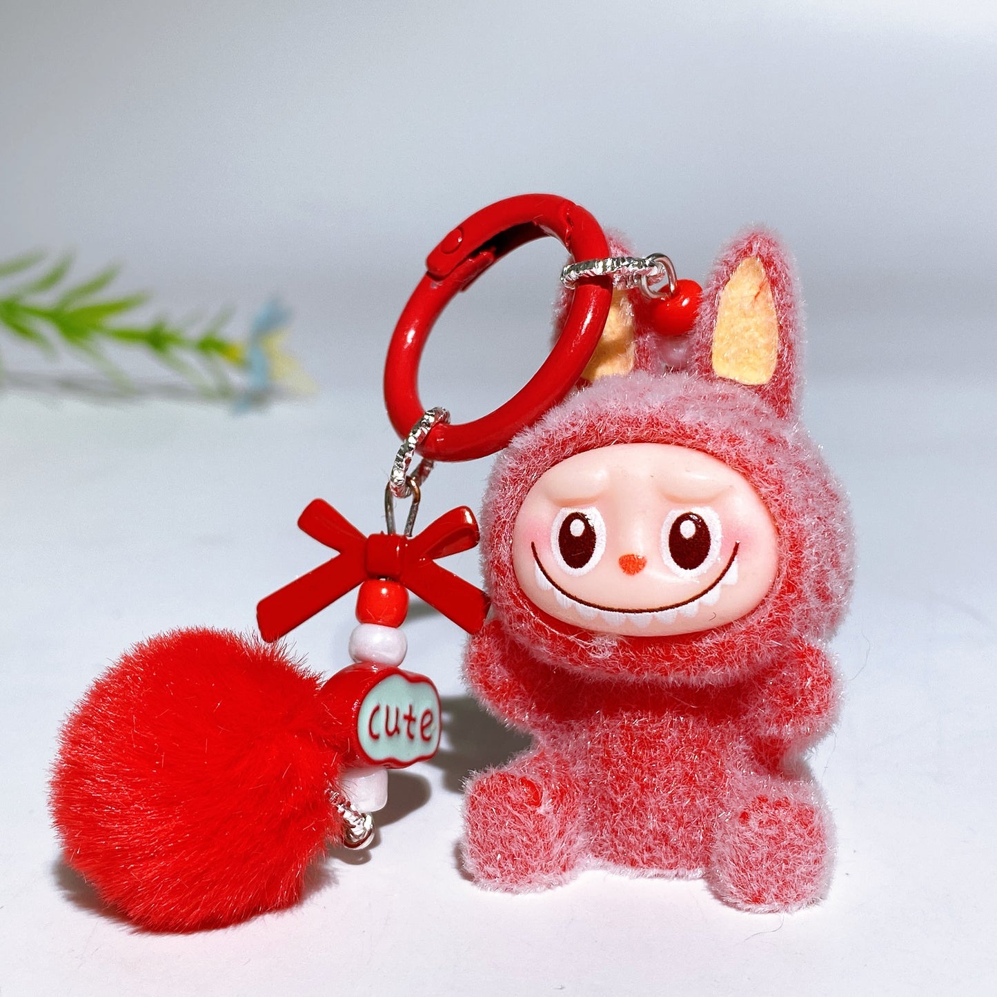 Labubu Key Chain Bag Hanging Ornament Crystal Healing Bulk Wholesale