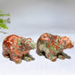 3.1" Natural Money Agate Bear Carvring Crystal Healing Bulk Wholesale